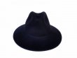 画像2: SORBATTI (ソルバッティ) CRUSHABLE FELT HAT ブラック (2)