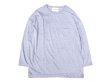 画像1: VINCENT ET MIREILLE (ヴァンソン エ ミレイユ) 3/4 CREW NECK BIG T-SHIRT グレー (1)