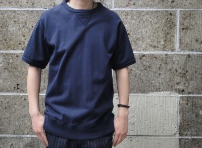 画像1: Healthknit (ヘルスニット) Sweat S/S Tee ネイビー