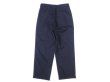 画像6: RICCARDO METHA (リカルドメッサ) ONE TUCK WIDE TROUSER WOOL ブラック (6)