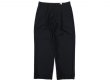 画像1: RICCARDO METHA (リカルドメッサ) ONE TUCK WIDE TROUSER WOOL ブラック (1)