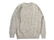 画像2: CARRAIG DONN (キャレイグドン) CABLE KNIT ブラウン (2)