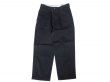 画像1: RICCARDO METHA (リカルドメッサ) ONE TUCK WIDE TROUSERS TWILL DRAGON ブラック (1)