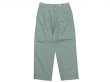 画像1: RICCARDO METHA (リカルドメッサ) ONE TUCK WIDE TROUSERS COTTON LINEN ミント (1)