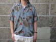 画像1: TWO PALMS (トゥーパームス) HAWAIIAN SHIRT RAYON DYED グレー (1)