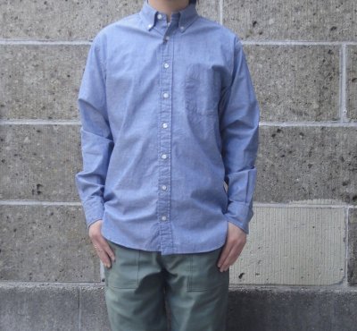 画像1: SERO (セロ) BUTTON DOWN SHIRTS L/S シャンブレー