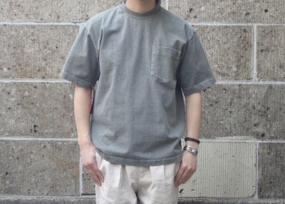 画像1: CAMBER (キャンバー) 8oz MAX WEIGHT POCKET T-SHIRT PIGMENT DYE オリーブ