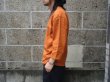 画像2: CAMBER (キャンバー) 8oz MAX WEIGHT CUT 8分袖 T-SHIRT GARMENT DYED オレンジ (2)