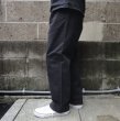 画像7: RICCARDO METHA (リカルドメッサ) ONE TUCK WIDE TROUSERS TWILL ブラック (7)