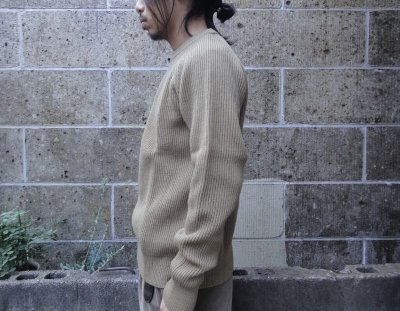 画像2: VINCENT ET MIREILLE (ヴァンソン エ ミレイユ) CREW NECK SWEATER 8GG AZE カーキ