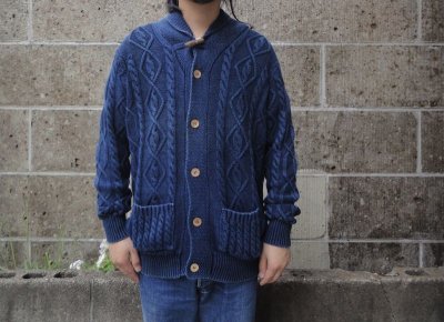 画像1: Original Blues (オリジナルブルース) Shawl Collar Cardigan ネイビー