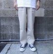 画像5: RICCARDO METHA (リカルドメッサ) ONE TUCK WIDE TROUSERS COTTON LINEN ベージュ (5)