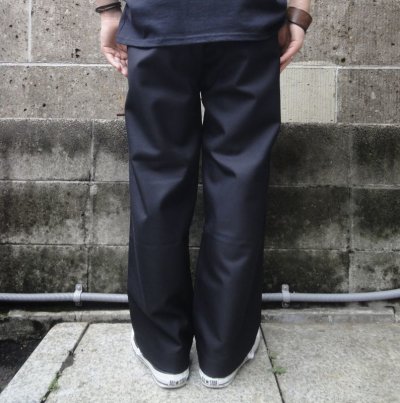 画像3: RICCARDO METHA (リカルドメッサ) ONE TUCK WIDE TROUSER WOOL ブラック