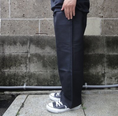 画像2: RICCARDO METHA (リカルドメッサ) ONE TUCK WIDE TROUSER WOOL ブラック