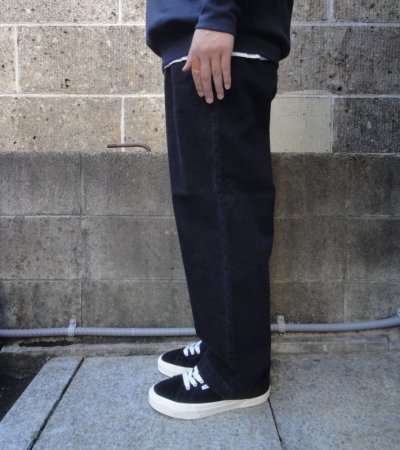 画像2: RICCARDO METHA (リカルドメッサ) DENIM ONE WASH 1TUCK WIDE ブラック