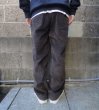 画像3: RICCARDO METHA (リカルドメッサ) 1TUCK WIDE TROUSERS CORDUROY マロン (3)