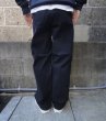 画像3: RICCARDO METHA (リカルドメッサ) DENIM ONE WASH 1TUCK WIDE ブラック (3)