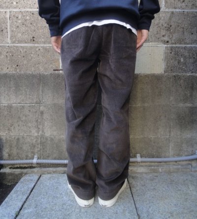 画像3: RICCARDO METHA (リカルドメッサ) 1TUCK WIDE TROUSERS CORDUROY マロン