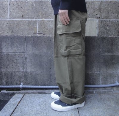 画像2: Deadstock (デッドストック) FRENCH MILITARY M-47 FIELD PANTS Washed