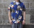 画像4: TWO PALMS (トゥーパームス) S/S Hawaiian Shirt HAWAIIAN ORCHID ネイビー (4)