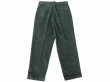 画像2: RICCARDO METHA (リカルドメッサ) 1TUCK WIDE PANTS CORDUROY オリーブ (2)