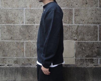 画像2: CAMBER (キャンバー) X-TREME WEIGHT JERSEY HENLEY NECK ブラック