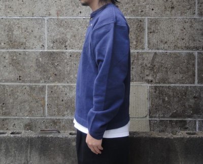 画像2: CAMBER (キャンバー) X-TREME WEIGHT JERSEY HENLEY NECK ネイビー