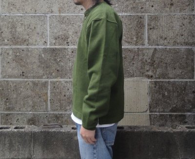 画像2: CAMBER (キャンバー) X-TREME WEIGHT JERSEY HENLEY NECK オリーブ