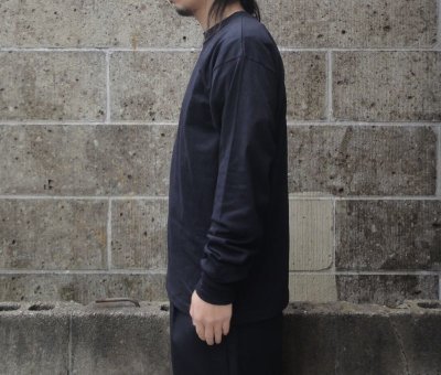 画像2: LIFEWEAR (ライフウェア) LONG SLEEVE CREWNECK TEE ブラック