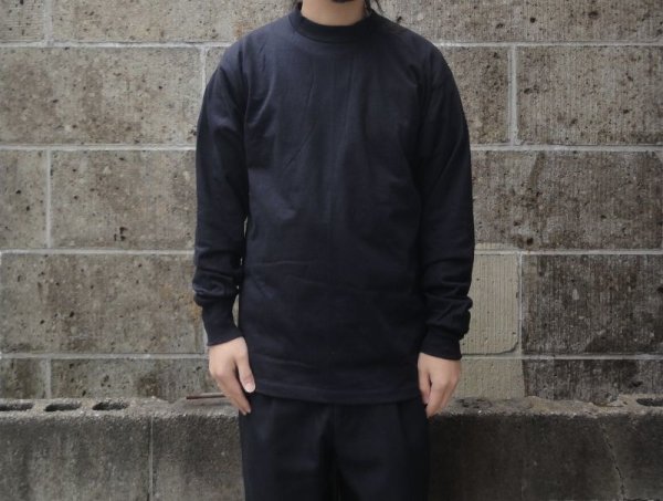 画像1: LIFEWEAR (ライフウェア) LONG SLEEVE CREWNECK TEE ブラック (1)