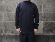 画像1: LIFEWEAR (ライフウェア) LONG SLEEVE MOCK NECK TEE ブラック (1)