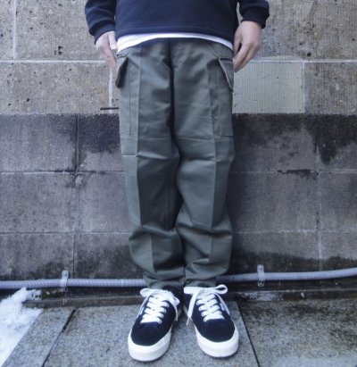 画像1: Deadstock (デッドストック) フランス軍 M-64 Cargo Pants オリーブドラブ