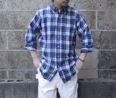 画像1: CLEVE (クリーブ) 90's Deadstock ライトフランネルシャツ F PLAID 