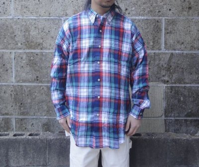 画像1: CLEVE (クリーブ) 90's Deadstock ライトフランネルシャツ E PLAID