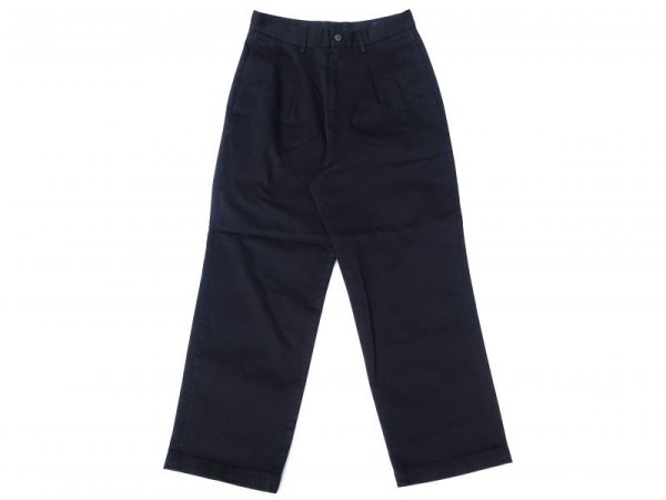 画像1: RICCARDO METHA (リカルドメッサ) 1TUCK WIDE TROUSERS ブラック (1)