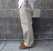 画像8: RICCARDO METHA (リカルドメッサ) 1TUCK WIDE TROUSERS ベージュ (8)