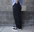 画像7: RICCARDO METHA (リカルドメッサ) 1TUCK WIDE TROUSERS ブラック (7)