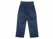 画像6: RICCARDO METHA (リカルドメッサ) 2TUCK BELTLESS TROUSERS  ネイビー (6)