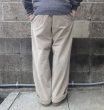 画像9: RICCARDO METHA (リカルドメッサ) 1TUCK WIDE PANTS CORDUROY ベージュ (9)