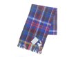 画像1: Joshua Ellis (ジョシュアエリス) Modern Tartans カシミヤマフラー コバルト系その他 (1)