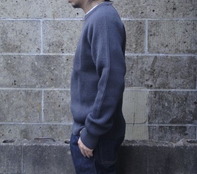 画像2: VINCENT ET MIREILLE (ヴァンソン エ ミレイユ) CREW NECK SWEATER 8GG AZE チャコール