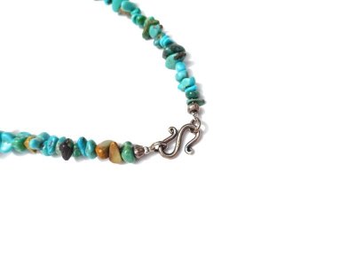 画像3: VINTAGE UPCYCLING COMPANY (ヴィンテージ アップサイクリング カンパニー) TURQUOISE NECKLACE 60cm