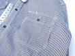 画像4: KEY (キー) Long Sleeve Button Front Logger Shirt ヒッコリーストライプ (4)