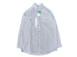 画像1: KEY (キー) Long Sleeve Button Front Logger Shirt ヒッコリーストライプ (1)