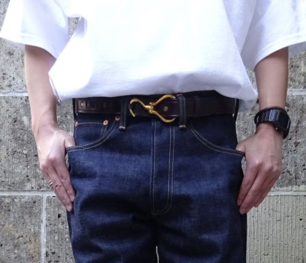 画像1: TORY LEATHER (トリーレザー) HOOF PICK BELT ハバナ (1)