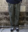 画像1: RICCARDO METHA (リカルドメッサ) 1TUCK WIDE TROUSERS オリーブ (1)