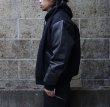 画像5: GAME SPORTSWEAR (ゲームスポーツウェア) Varsity Wool Leather Jacket ブラック×ブラック (5)