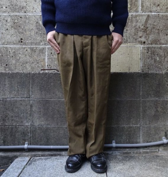 画像1: Deadstock (デッドストック) BRITISH ARMY イギリス軍 ALL Ranks Barrack Dress Trousers ブラウン (1)