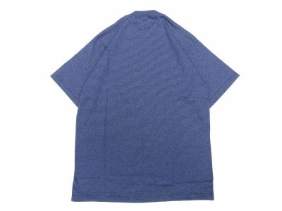 画像2: CalCru (カルクルー) 5.5oz Adult 1/16 microstripe T-shirt ネイビー