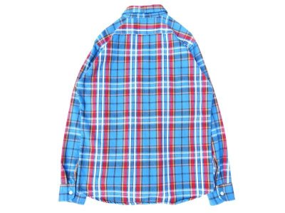 画像2: CAMCO (カムコ) DOUBLE FACE HEAVY FLANNEL SHIRT ブルー